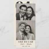 Photobooth Typografie Qrcode Sla de datum op Kaart (Voorkant / Achterkant)