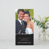 PHOTOCARD VAN VALENTIJN:: liefde waterscheiding 3 Feestdagenkaart (Staand voorkant)