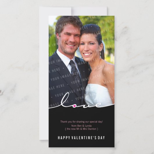 PHOTOCARD VAN VALENTIJN:: liefde waterscheiding 3 Feestdagenkaart (Voorkant)