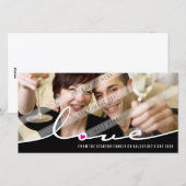 PHOTOCARD VAN VALENTIJN:: liefde waterscheiding 3L Feestdagenkaart (Voorkant / Achterkant)