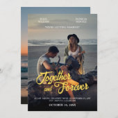 Photogenic wedding  kaart (Voorkant / Achterkant)