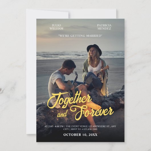 Photogenic wedding kaart (Voorkant)