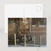 Photograph of the infamous Seattle gum wall Briefkaart (Voorkant / Achterkant)