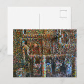 Photograph of the infamous Seattle gum wall Briefkaart (Voorkant / Achterkant)