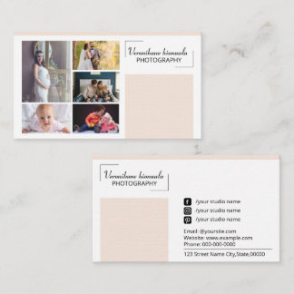 Photographer Business Card Template Visitekaartje