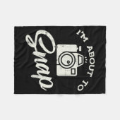 Photographer Camera Im About To Snap Funny Photo M Fleece Deken (Voorkant (Horizontaal))