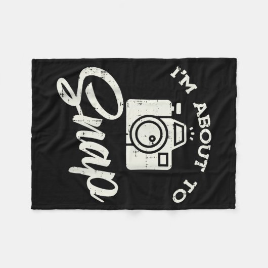 Photographer Camera Im About To Snap Funny Photo M Fleece Deken (Voorkant (Horizontaal))