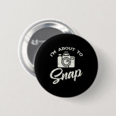 Photographer Camera Im About To Snap Funny Photo M Ronde Button 5,7 Cm (Voorkant /achterkant)