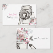 Photographer fotografo tarjeta de visita visitekaartje (Voorkant / Achterkant)