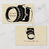 Photographer (fotografo videografo) tarjeta visitekaartje (Voorkant / Achterkant)