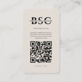 Photographer Modern Photography IG Grid Sand Visitekaartje (Achterkant)