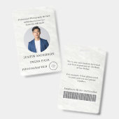 Photographer Press Journalist Id Card Custom Badge (Voor- en achterkant)