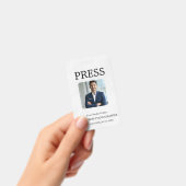 Photographer Press Journalist Id Card Custom Badge (Handheld)