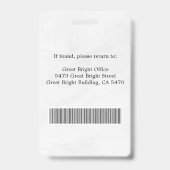 Photographer Press Journalist Id Card Custom Badge (Achterkant)