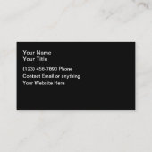 Photographer Simple Business Cards Visitekaartje (Achterkant)