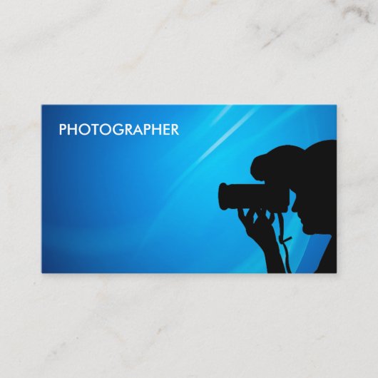 Photographer Simple Business Cards Visitekaartje (Voorkant)