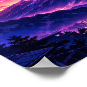 Photographic Landscape Neon Art Edited  Poster (Hoek)