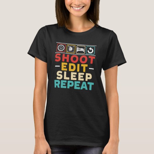 Photography Camera Picture Image Resolution Photog T-shirt (Voorkant)