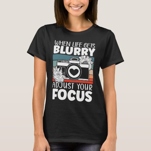 Photography Camera Picture Image Resolution Photog T-shirt (Voorkant)
