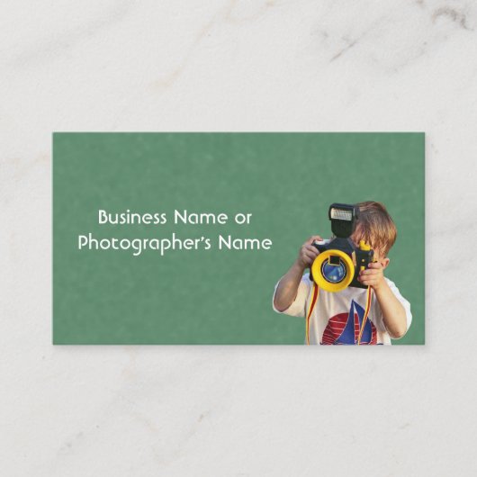 Photography Camera Store or Photographer Visitekaartje (Voorkant)