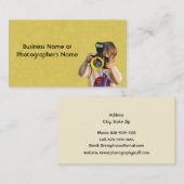 Photography Camera Store or Photographer Visitekaartje (Voorkant / Achterkant)