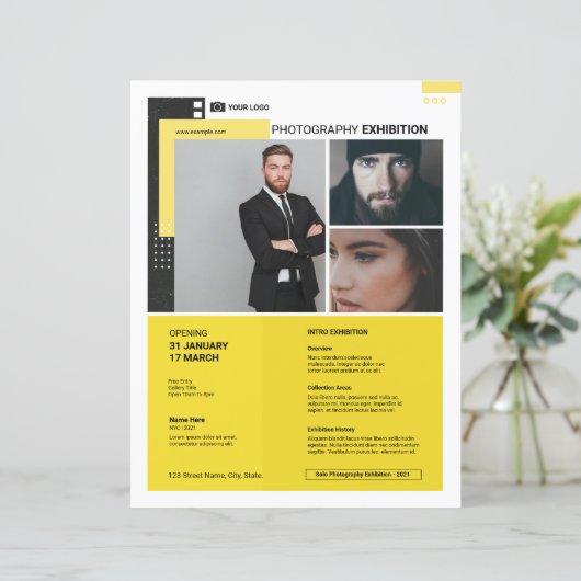 Photography Exhibition Flyer Template (Staand voorkant)