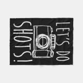 Photography Let's Do Shots Funny Camera Photograph Fleece Deken (Voorkant (Horizontaal))
