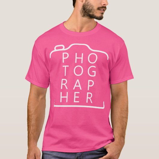 Photography Lover'S Photographer T-shirt (Voorkant)