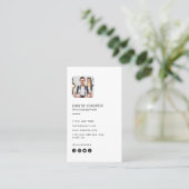 Photography Modern Full Cover Photo Visitekaartje (Staand voorkant)