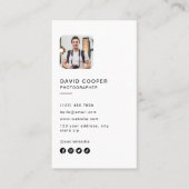 Photography Modern Full Cover Photo Visitekaartje (Voorkant)