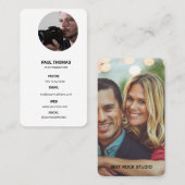 Photography Modern Minimal Simple Photo Business  Visitekaartje (Voorkant / Achterkant)