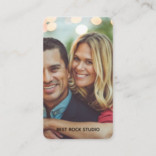 Photography Modern Minimal Simple Photo Business  Visitekaartje (Achterkant)