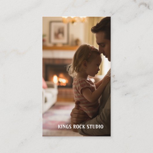 Photography Modern Minimal Simple Photo Visitekaartje (Achterkant)