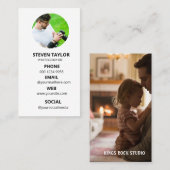 Photography Modern Minimal Simple Photo Visitekaartje (Voorkant / Achterkant)