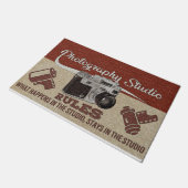 Photography Studio Rules Rug, Cameraman Gift Deurmat (Schuin)