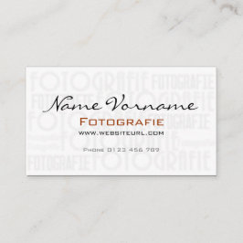 Photography Visitekaartje