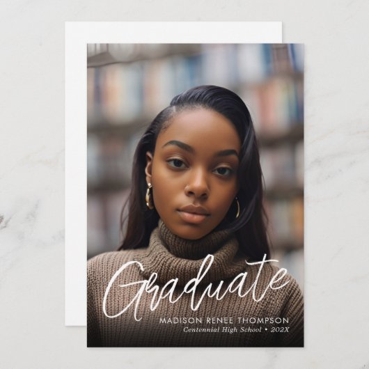 Photoleap Afstuderen Aankondiging (Voorkant / Achterkant)