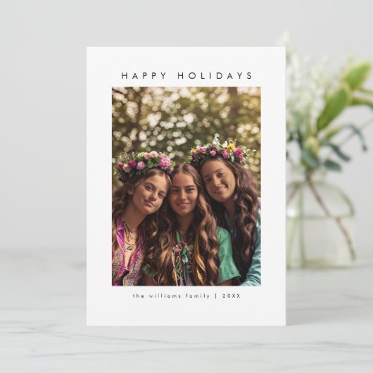 Photoleap Feestdagenkaart (Staand voorkant)