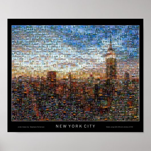 Photomosaic of New York Poster (Voorkant)
