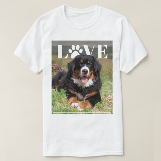 PhotoPop Aangepaste huisdier foto T-shirt (Design voorkant)