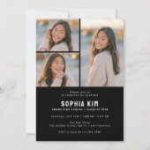 PhotoPop Chic Graduation Party Kaart (Achterkant)