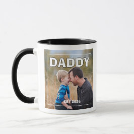 PhotoPop Daddy Est Aangepast Jaar Foto 2026 Mok