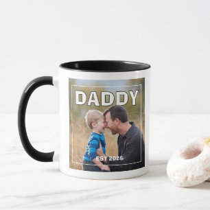 PhotoPop Daddy Est Aangepast Jaar Foto 2026 Mok