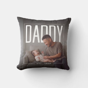 PhotoPop Daddy Est Aangepast Jaar Foto Kussen