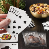 PhotoPop Daddy Est Aangepast Jaar Pokerkaarten (Insitu)