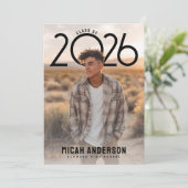 PhotoPop Modern Graduation  Aankondiging (Staand voorkant)