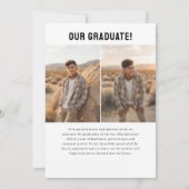 PhotoPop Modern Graduation  Aankondiging (Achterkant)