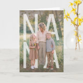 PhotoPop Oma aangepaste foto Kaart (Gele Bloem)