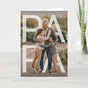 PhotoPop Papa Aangepaste Foto Kaart
