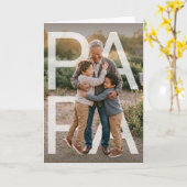 PhotoPop Papa Aangepaste Foto Kaart (Gele Bloem)